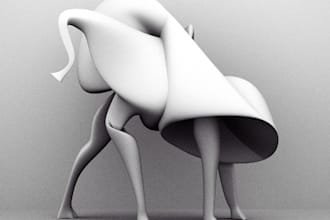 craft 3dproduct sculpture, 3d furniture design, product model,3d visualization