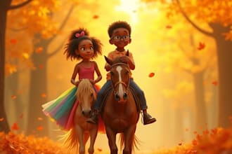 draw african american children book illustration and children story book