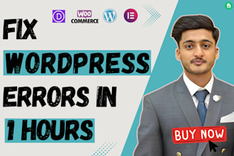 fix wordpress errors, critical bugs, elementor issues, and divi theme pro