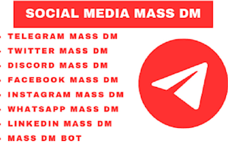 instant mass dm, twitter mass dm, telegram mass dm, discord mass dm, bulk massdm