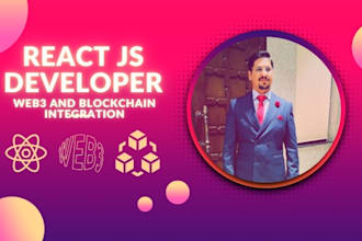 develop scalable react js web applications with web3 and blockchain integration