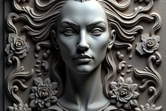 do 3d bas relief wood cnc zbrush 3d coin model medallion bas relief 3d printing