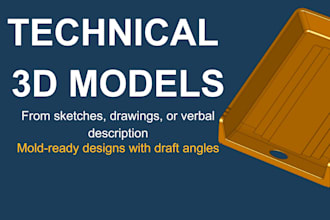 design engineering 3d models ready for machining or molding