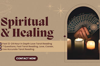 answer 7 questions with a detailed tarot reading in 24 hours
