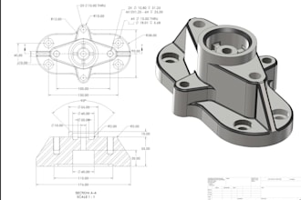 mechanical engineering product design, mechanical 3d model solidworks, 2d,3d cad