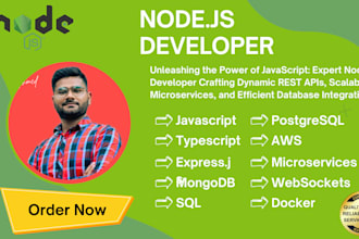 make express js, node js, graphql, mongodb, javascript typescript development