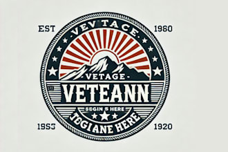 design modern professional veteran logo