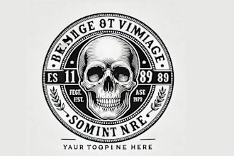 design your premium skull logo