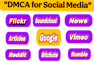 remove harassment leaked content on flickr,soundcloud,news,articles,google,vimeo