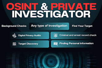do your online private investigator osint and forensics