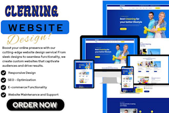 build cleaning service website, house, office cleaning, booking koala website