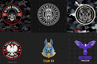 design your esport football or airsoft logo