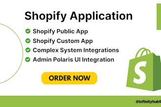 create shopify public and custom private application