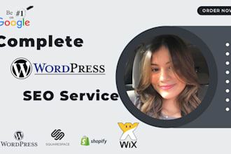 optimize wordpress wix shopify squarespace website seo service 1st page ranking