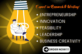 handle entrepreneurship, innovation, feasibility, leadership and creativity