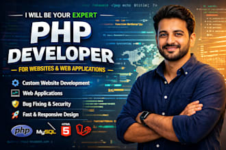 be your expert PHP developer for websites and web applications