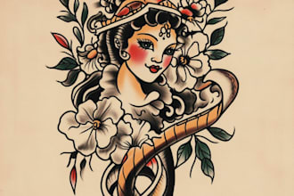 do traditional old school tattoo design