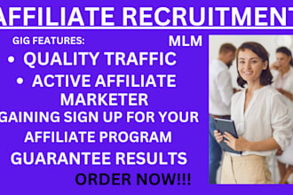 setup affiliate link promotion affiliate recruitment sign up affiliate program