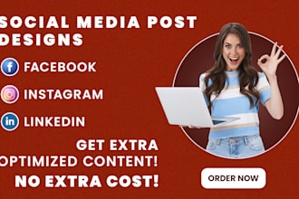 create professional social media posts for instagram, linkedin and more