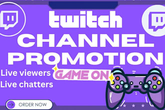 promote your twitch live stream