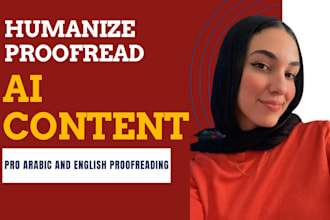 edit, proofread and humanize ai generated content