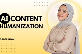 humanize ai generated content manually edit and proofread