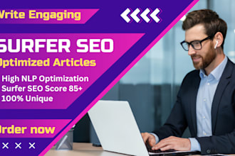 write surfer SEO optimized articles by using jasper ai