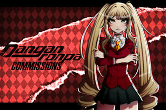 draw in the danganronpa style