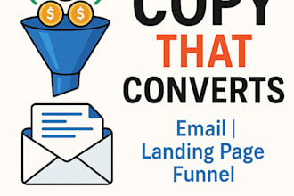 do converting copywriting that sells sales funnel landing page and email copy