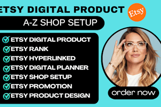 do etsy digital products, etsy digital planner, etsy print on demand, etsy pod