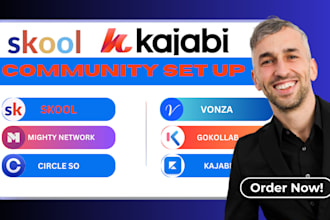 setup skool online course, mighty network, circle so 3 0 kajabi, skool community