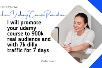 promote online udemy course, udemy course marketing, course marketing