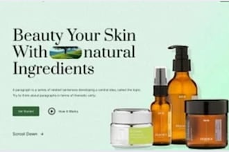 design skincare website shopify store beauty and cosmetics store