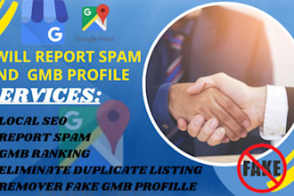 remove spam, fake gmb accounts, and duplicate google my business listings