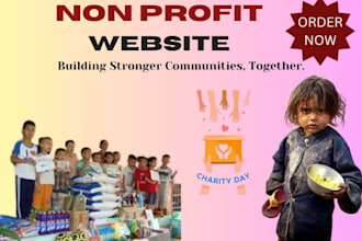 create non profit, charity, donation, religion, home care, ngo, medical websites