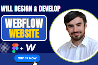 design, redesign webflow website, develop responsive webflow, figma to webflow