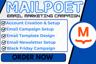 do mailpoet email newsletter automation black friday campaign template design