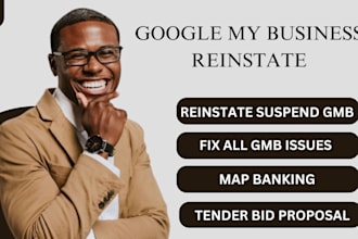 fix and  reinstate gmb suspended google my business listing