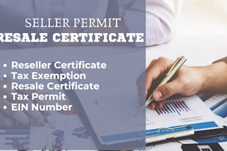 get resale certificate, sales tax permit, seller permit, tax exemption in us