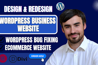 build, revamp, create wordpress website design, fix CSS issues on wordpress site