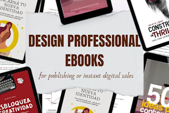 design professional ebooks for publishing or digital sales