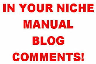 leave 10 unique comments on blogs related to your websites theme within 24 hours