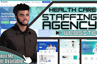 build wix healthcare staffing agency website wordpress recruitment website