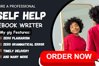 write self help, non fiction, mental health ebook and do journal, diary design
