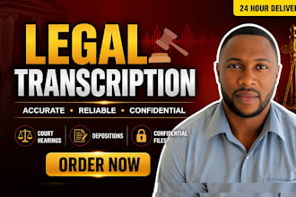 transcribe legal recordings court hearings and depositions