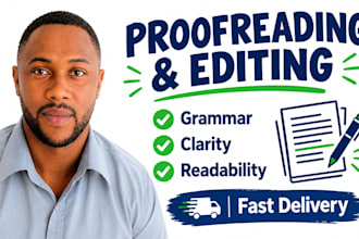 proofread and edit documents for grammar and clarity