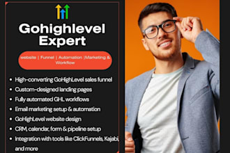 be your gohighlevel, go high level, kajabi, leadpage, sales funnel expert, ghl
