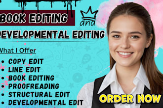 proofread memoir, line edit fantasy book, fiction novel, non fiction book editor