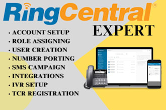 setup ringcentral grasshopper 8x8 twilio voip openphone IVR  tcr registration