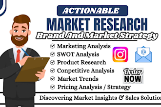 do market research competitor analysis for any niche and business planning